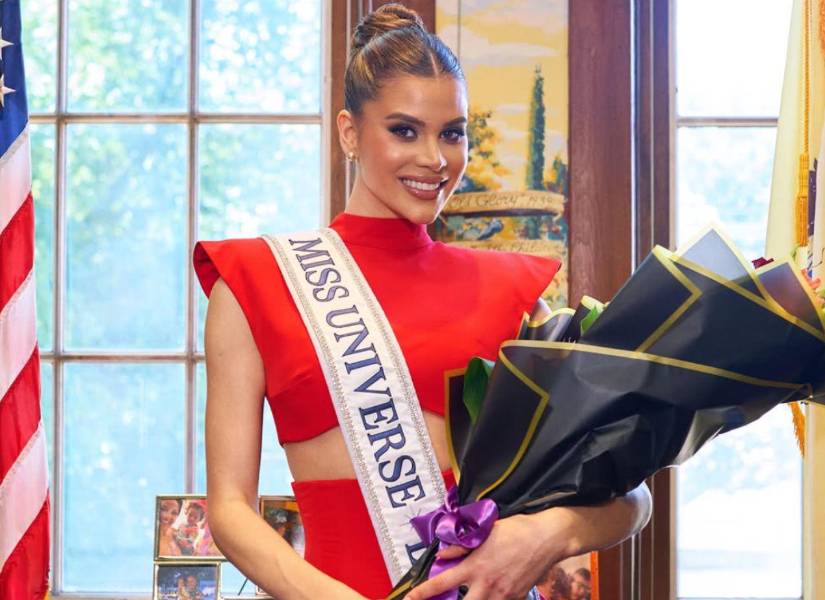 Miss Universe Latina en su residencia en Estados Unidos.