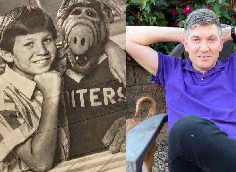 Imágenes de archivo de Benji Gregory en su papel como Brian (izquierda) y su estado antes de fallecer (derecha).