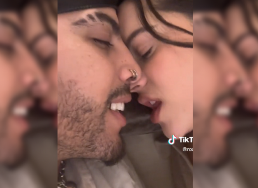 Imagen de archivo de un TikTok de Rosalía y Rauw.