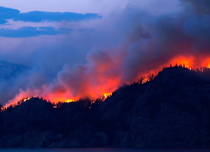 Foto referencial de un incendio forestal