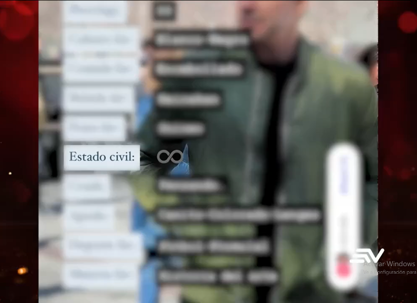 Historia de Isaac Delgado donde se aprecia la respuesta al apartado de Estado Civil.