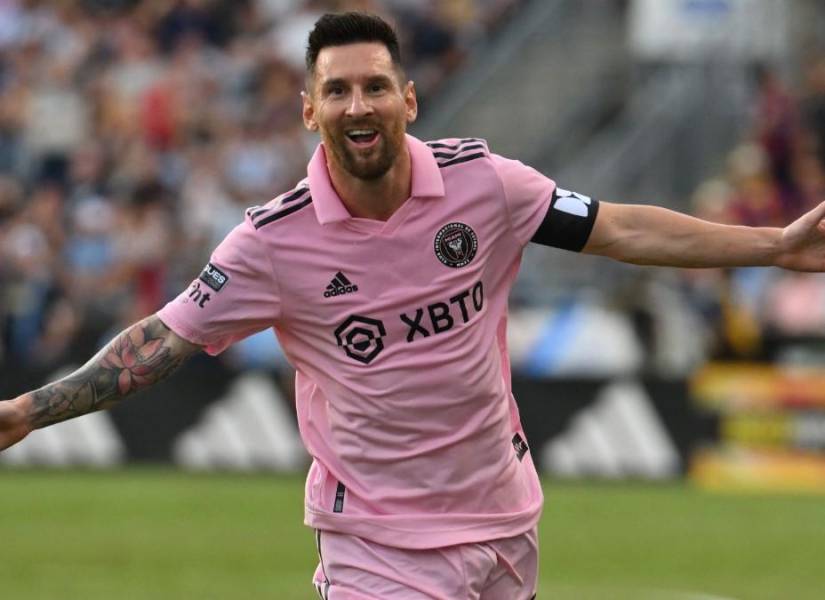 Lionel Messi celebrando uno de sus goles