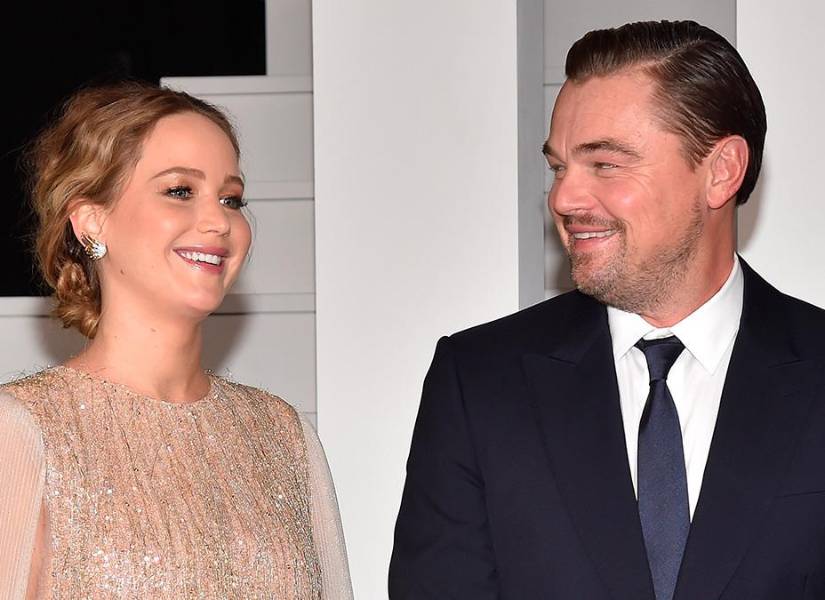 Leonardo DiCaprio y Jennifer Lawrence asistieron al estreno mundial de No Mires Arriba el domingo 5 de diciembre de 2021 en Nueva York.