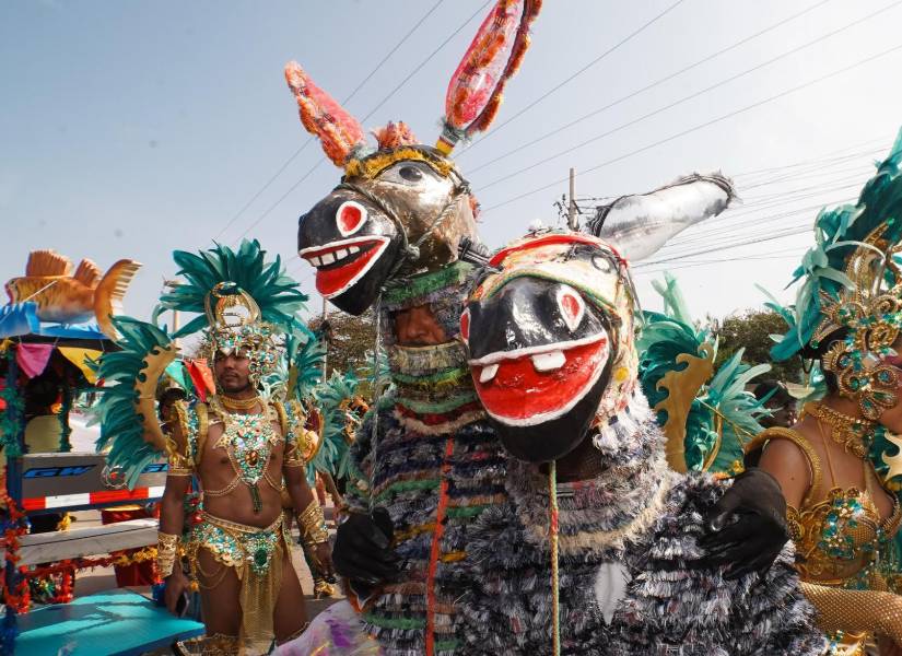La Gran Parada de Comparsas del Carnaval de Barranquilla, en la capital del departamento del Atlántico, norte de Colombia.