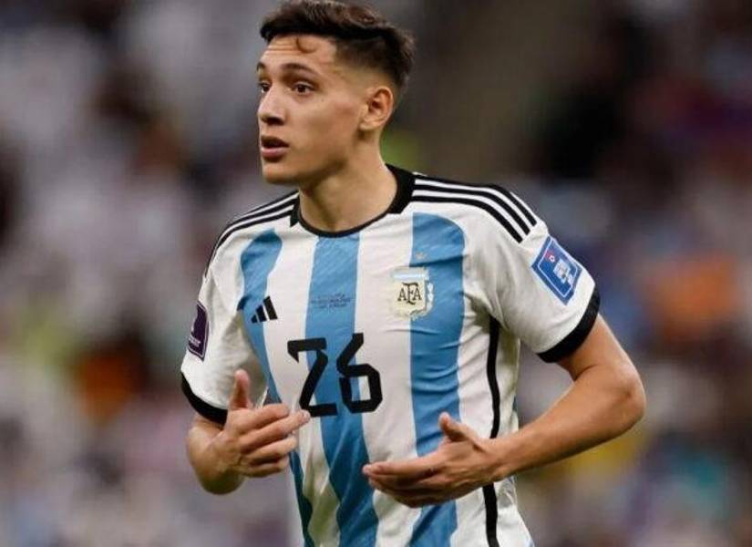 Molina con la selección argentina.