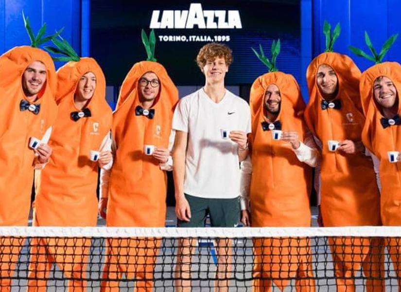 Los carota boys con Jannik Sinner