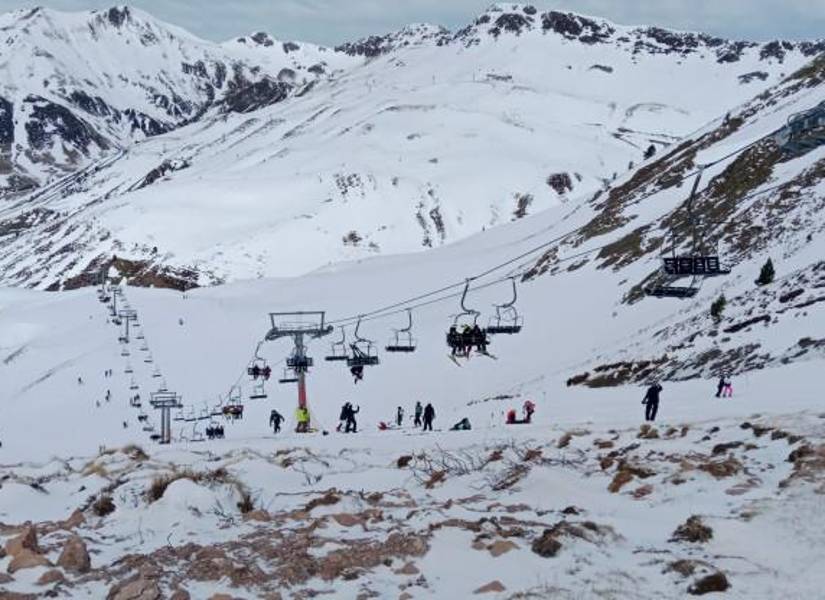 Accidente en La estación de esquí de Astún