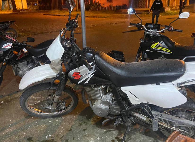 Escena afuera del billar donde intentaton matar a Junior Roldán, en El Triunfo.