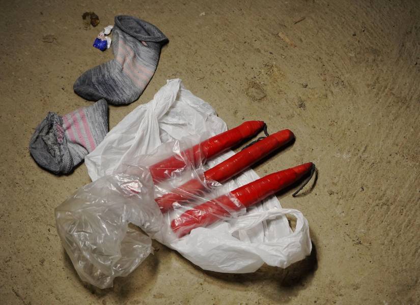 En una vivienda de Cerro Redondo, en Durán, se halló tres explosivos.