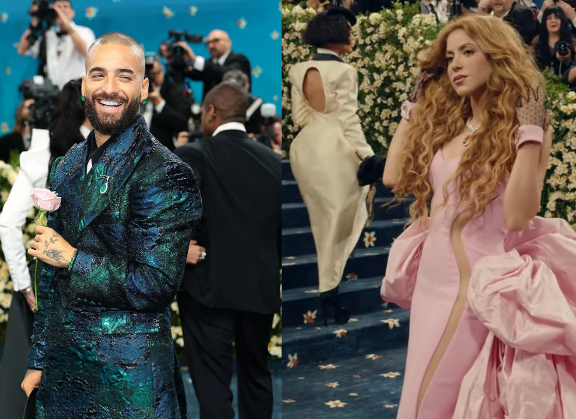 Maluma y Shakira en la Met Gala.