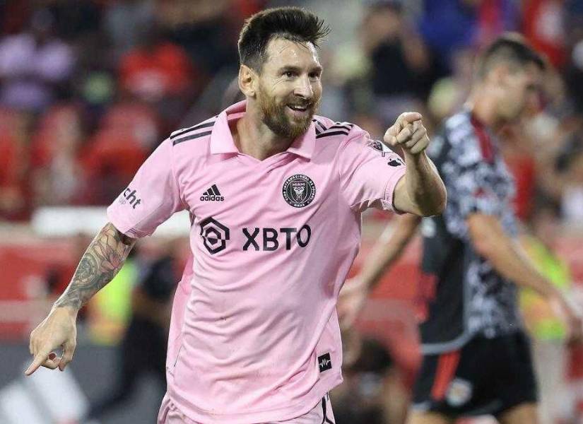 Messi con los colores del Inter Miami.