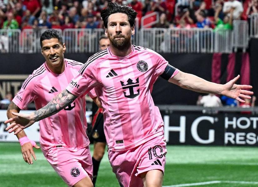 Lionel Messi celebra un gol con el Inter Miami