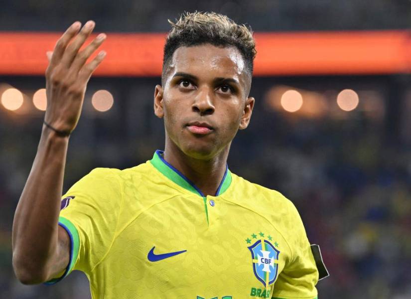Rodrygo con la selección brasileña.