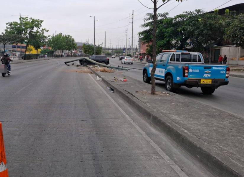 Accidente de tránsito en Guayaquil.