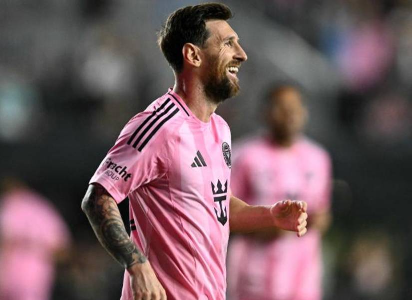 Lionel Messi, jugador argentino del Inter Miami, celebra un gol ante Nashville, durante el partido jugado el 24 de octubre de 2025, por la MLS.