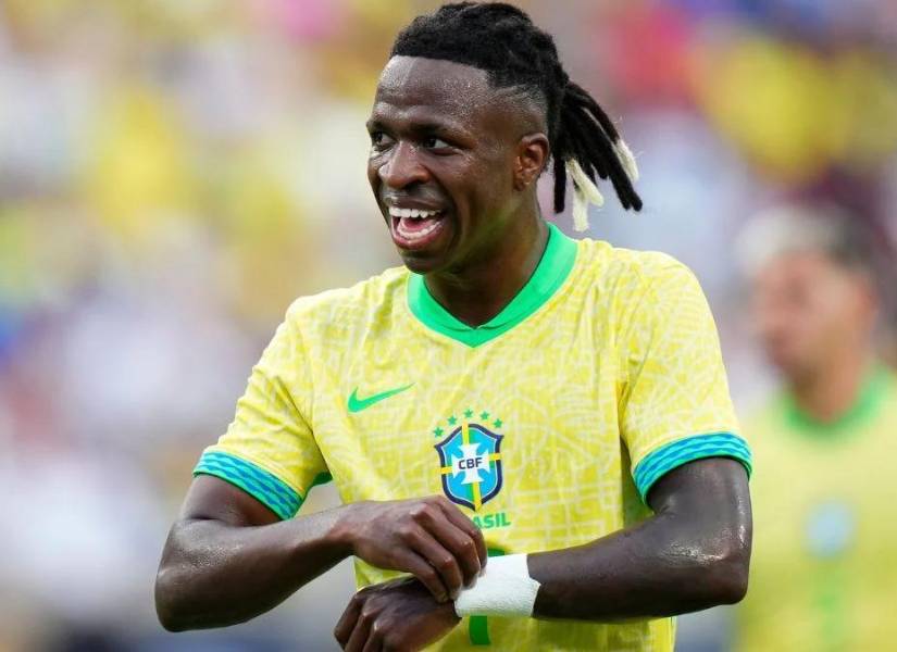 Vinícius con la selección brasileña.
