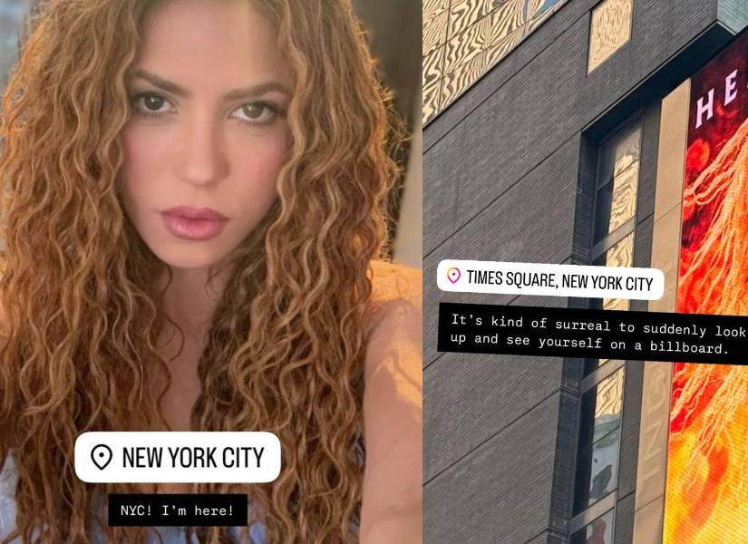 Shakira se encuentra en Nueva York previo a la continuación de su gira.