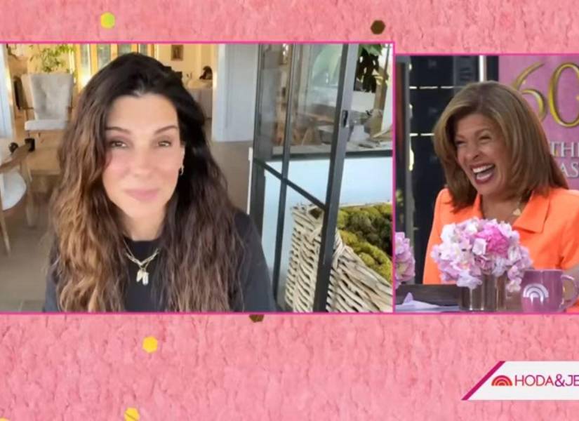 Sandra Bullock en vivo felicitando a Hoda Kotb