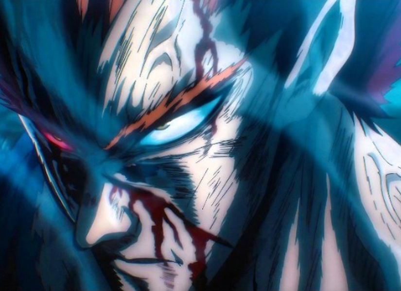 Garou, el monstruo humano, que es el antagonista principal de este arco de la Asosiación de Monstruos