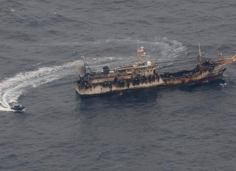 Uno de los barcos que componía la flota china en 2020.