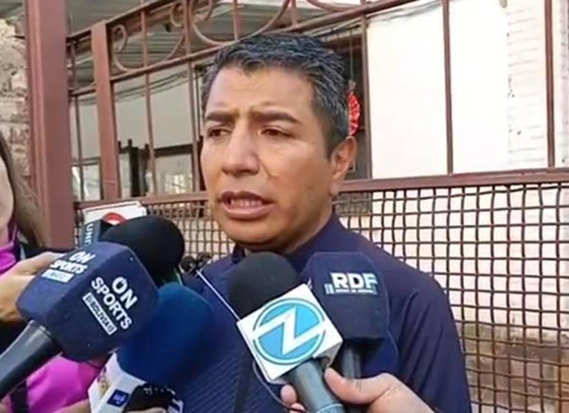 Victor Hugo Chambi presidente de la Asociación Boliviana de Árbitros de Fútbol.