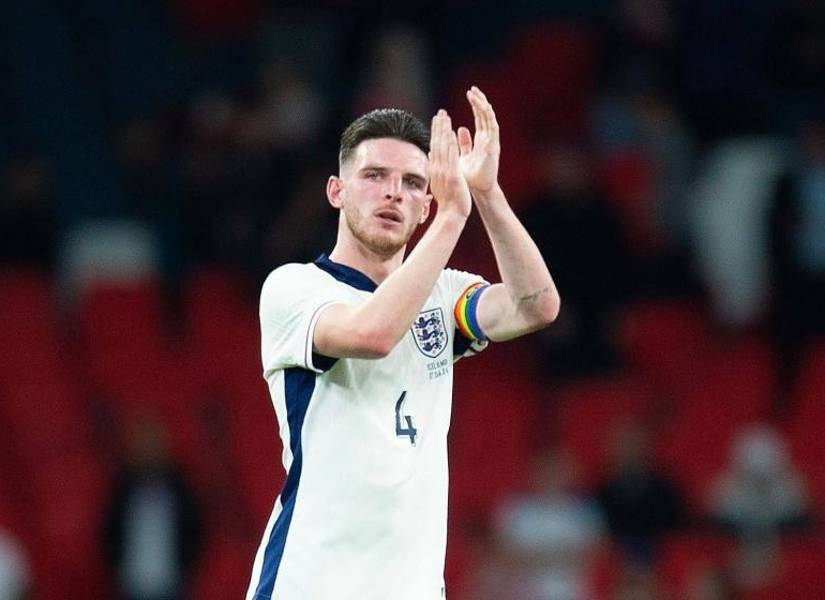 Rice en la Selección inglesa 2024.