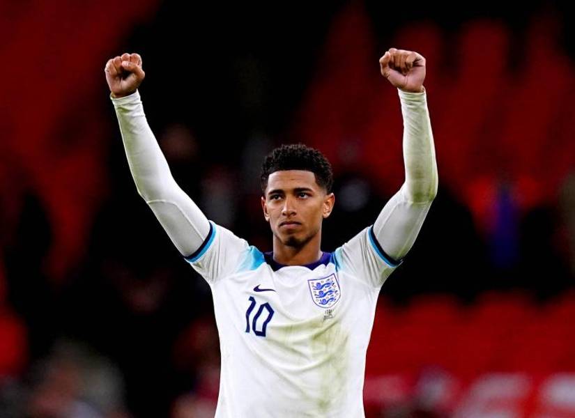 Bellingham en la Selección inglesa 2024.