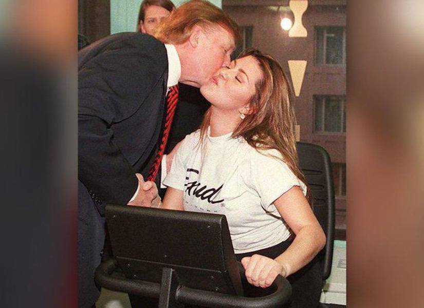 Donald Trump y Alicia Machado.