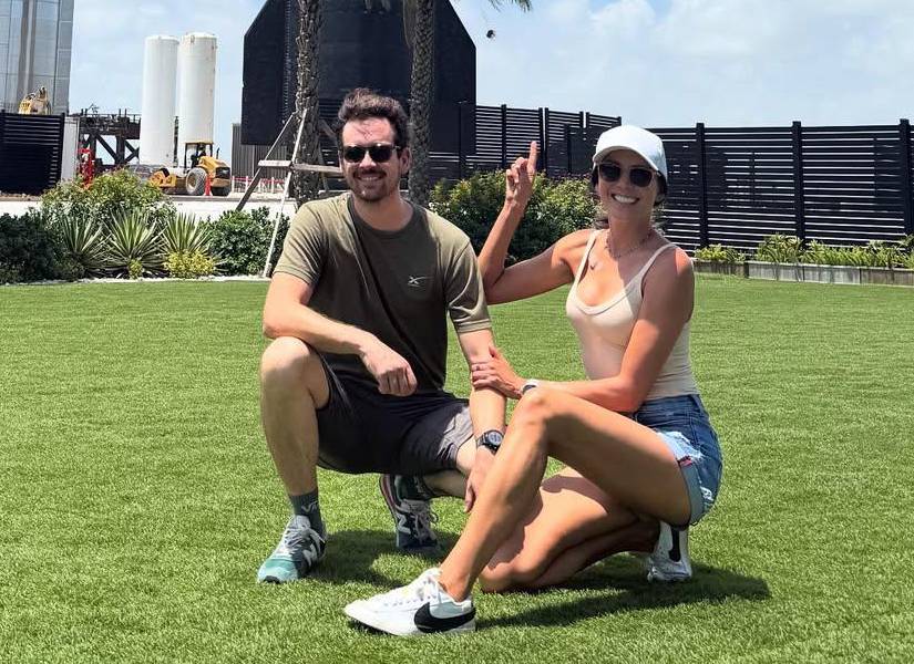 La Flaca Guerrero junto a su novio Graham Kersey.