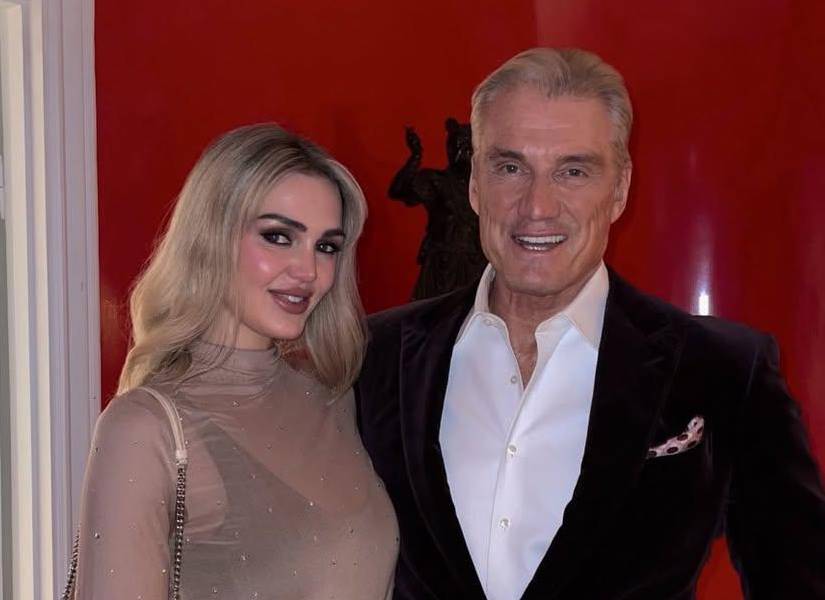 Dolph y su esposa Emma Krokdal.