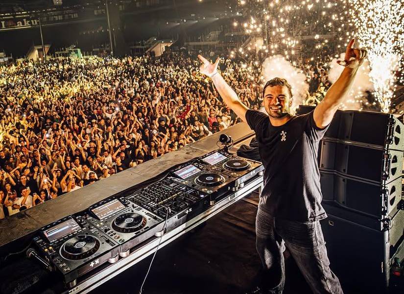 Martin Garrix durante una de sus presentaciones en Las Vegas.