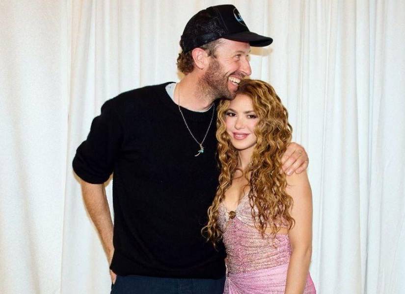 Historia de Instagram de Shakira junto a Chris Martin.