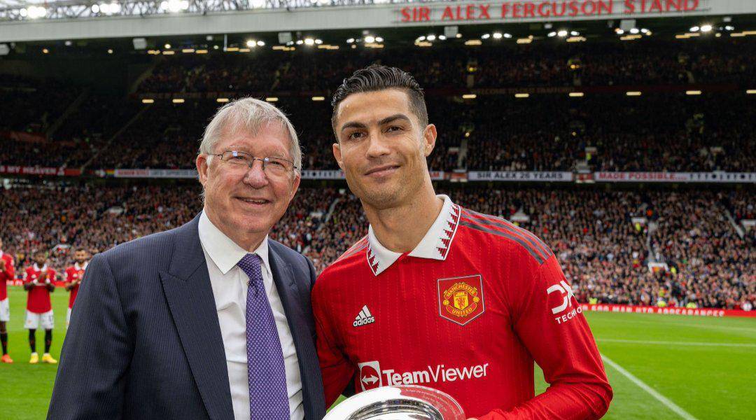 Cristiano Ronaldo y su reencuentro con Ferguson en medio de un homenaje del Manchester United