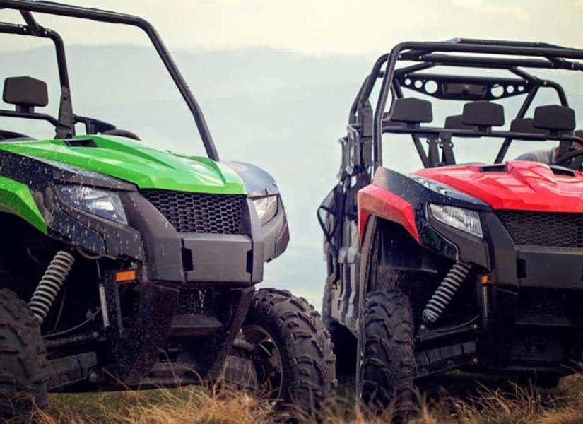 Los ATV son vehículos todoterreno comunes en las ciudades de California.