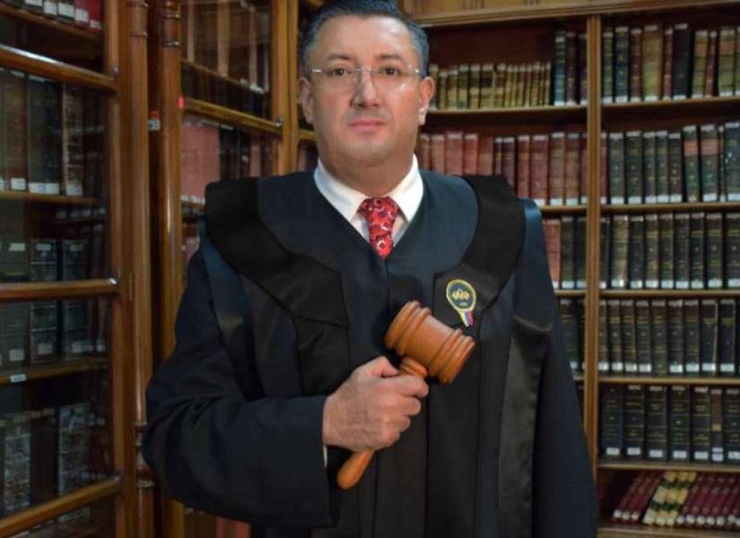 Imagen de Iván Saquicela como juez de la Corte Nacional de Justicia.