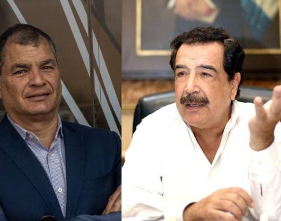 Rafael Correa, Jaime Nebot y Édgar Lama.