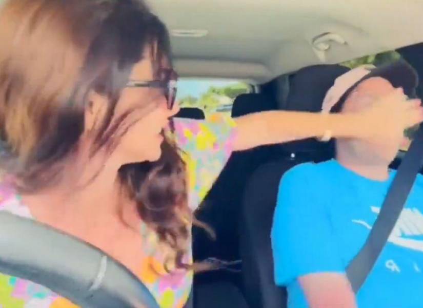 Video de Elisa Jordana golpeando a su pareja