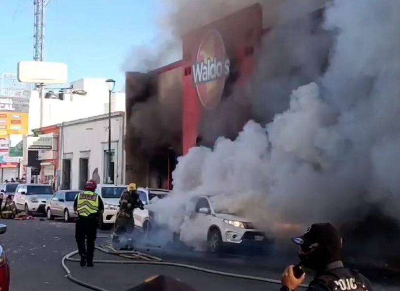 Incendio en una tienda en México