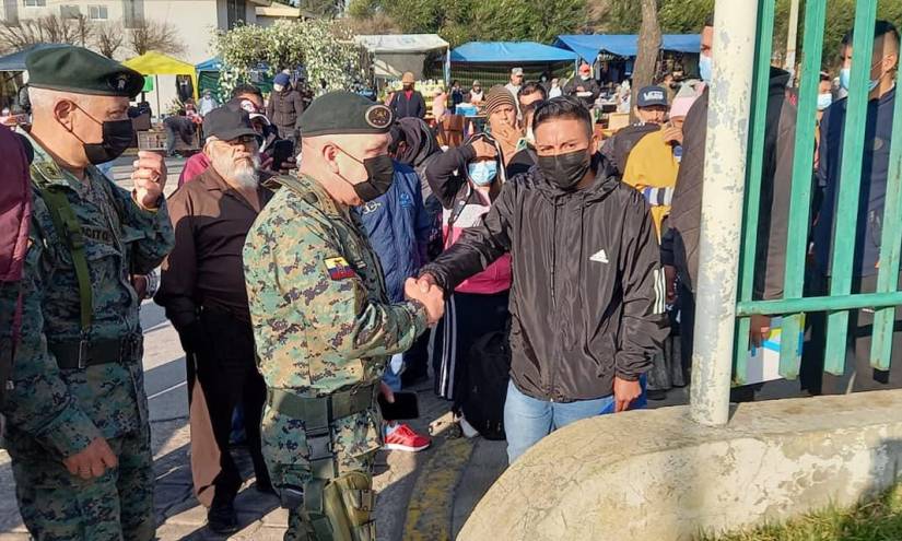 En Chimborazo, los aspirantes llegaron a la la Brigada de Caballería Blindada N.° 11