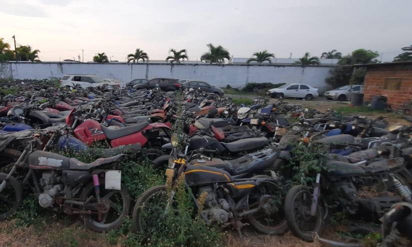 3 071 motocicletas se encuentran en los patios de retención a escala nacional.