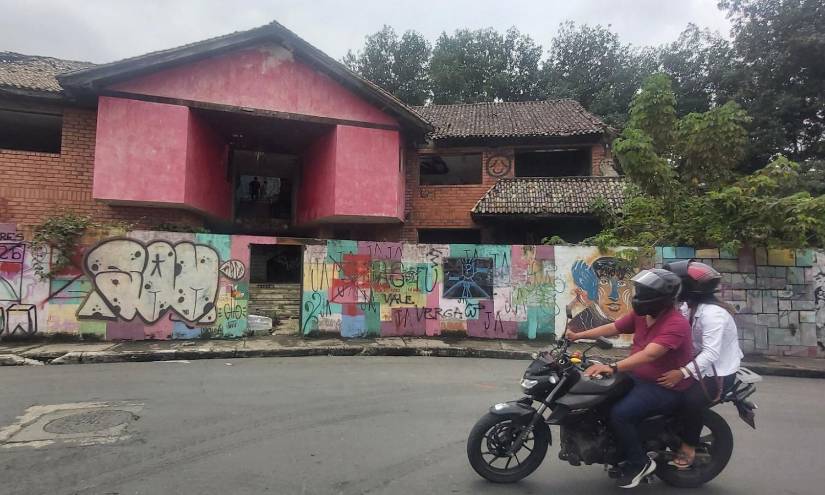 Imagen de la casa embrujada de Urdesa Central, en Guayaquil, en 2022.