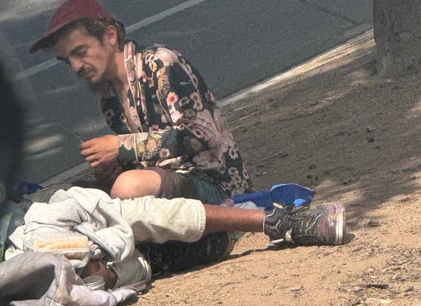 Tylor Chase viviendo en la calle.