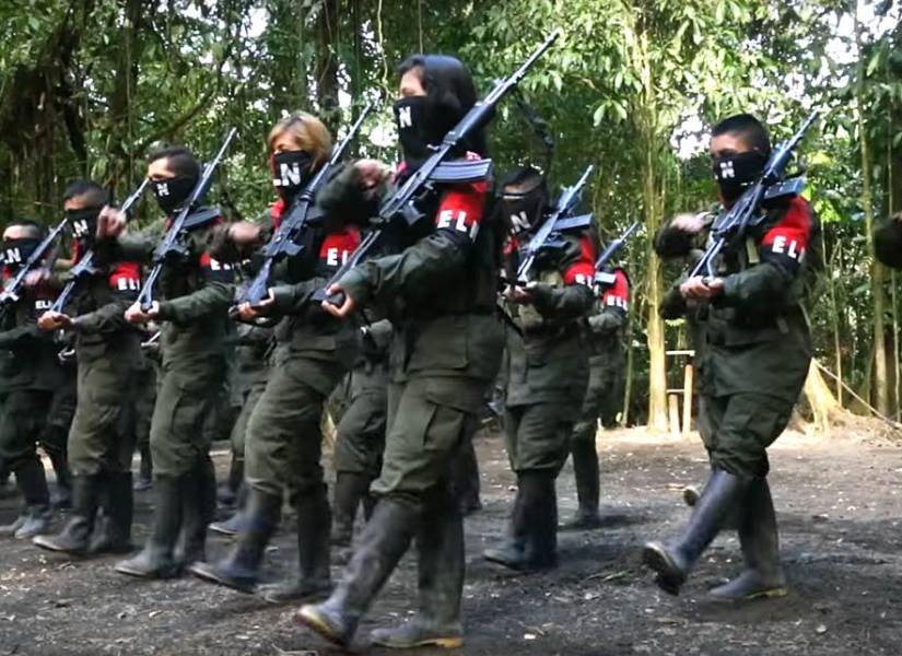 El Ejército de Liberación Nacional en la selva de Colombia.
