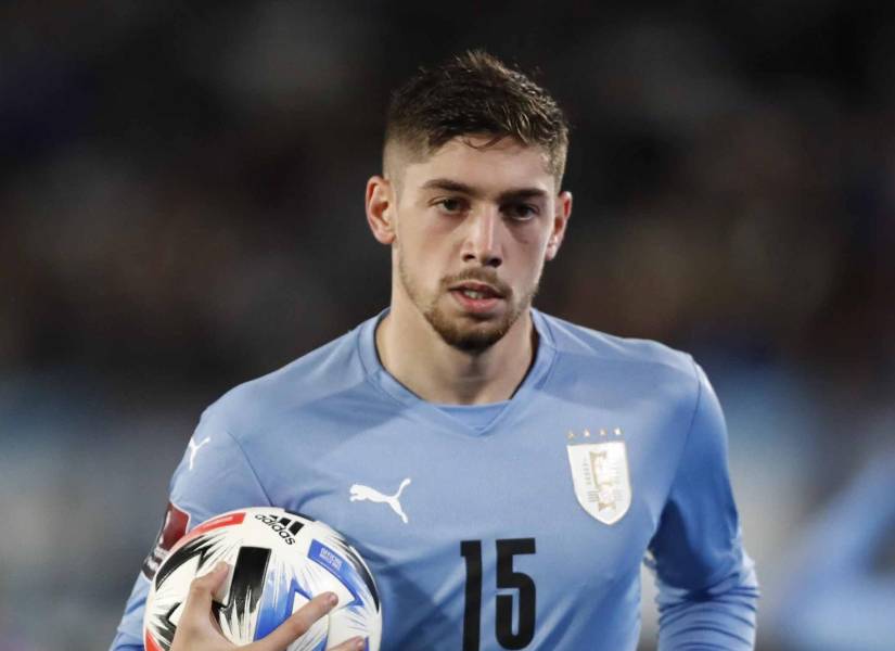 Valverde con la selección urugaya.