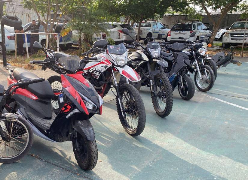 Hoy, la policía decomisó seis motos reportadas como robadas.