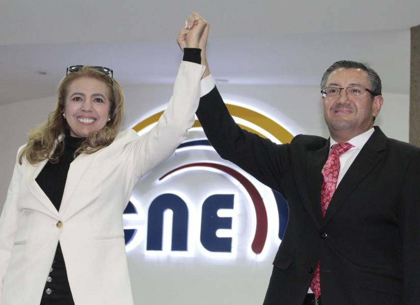 Iván Saquicela y Martha Rizzo este martes 20 de agosto.