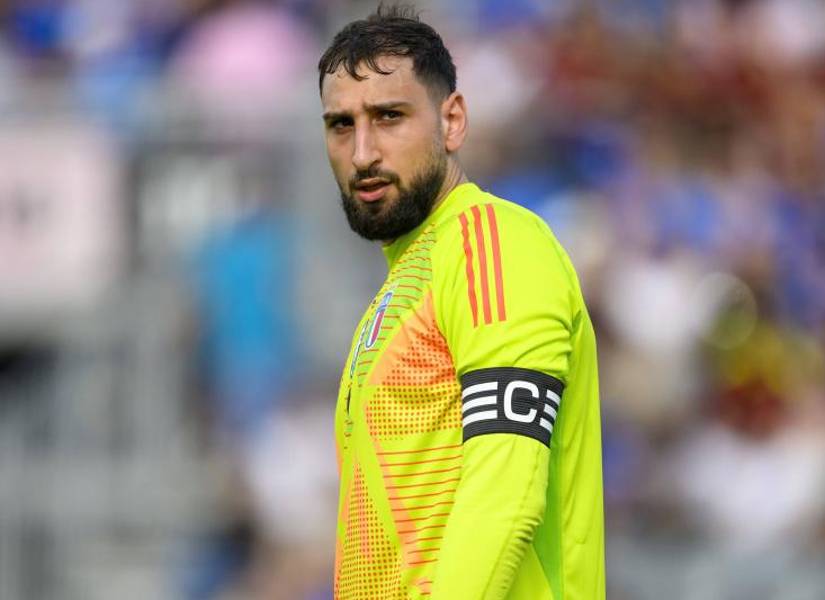 Donnarumma como capitán de la Selección italiana.