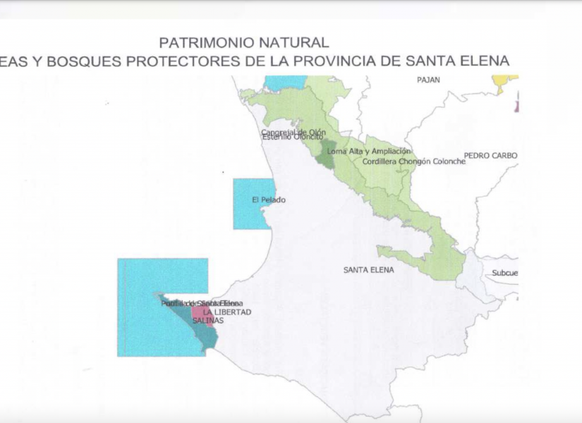 Áreas y bosque protectores de la provincia de Santa Elena.