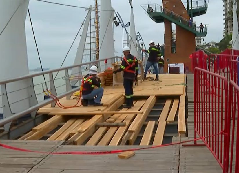 Reparaciones en el Malecón