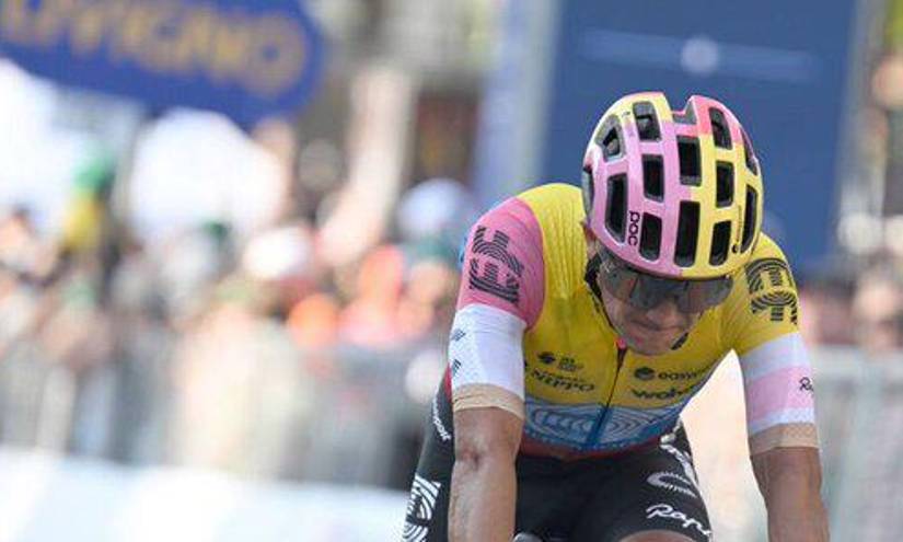 Richard Carapaz en una competencia